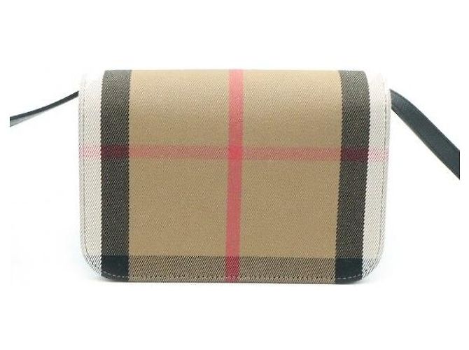 Burberry Borsa a tracolla con patta Madison Check - vista 4
