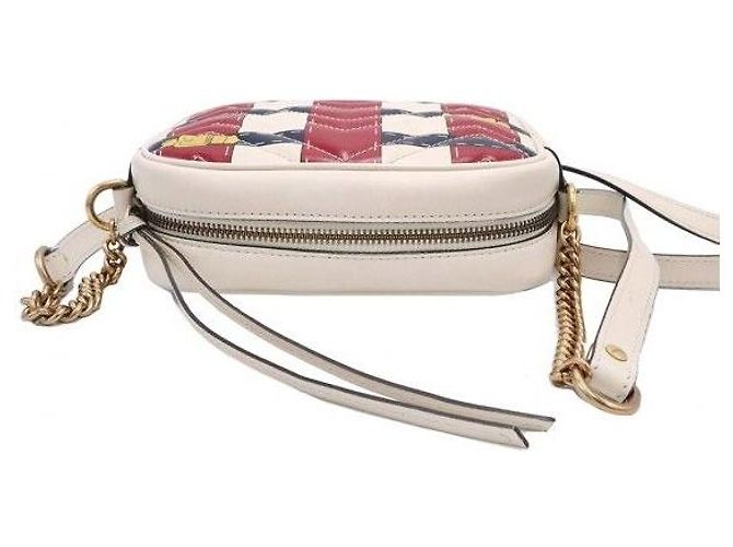Gucci Mini borsa a tracolla Matelassé Chevron con stampa Trompe L'Oeil - vista 6
