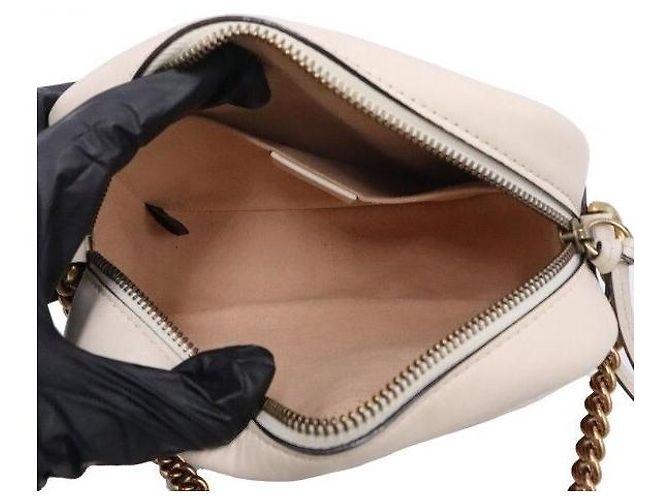 Gucci Mini borsa a tracolla Matelassé Chevron con stampa Trompe L'Oeil - vista 8