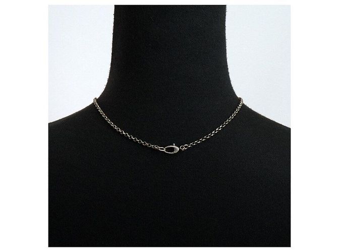 Gucci Collana con pendente a chiave GG Marmont argento - vista 5