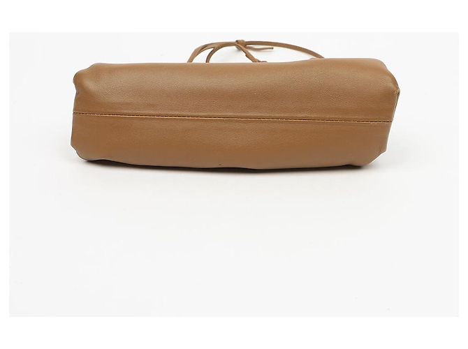 Bottega Veneta Mini Pochette in Pelle Marrone - vista 5