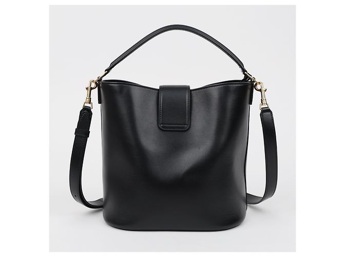 Céline Borsa Bucket Medium in vitello liscio Nero - vista 4