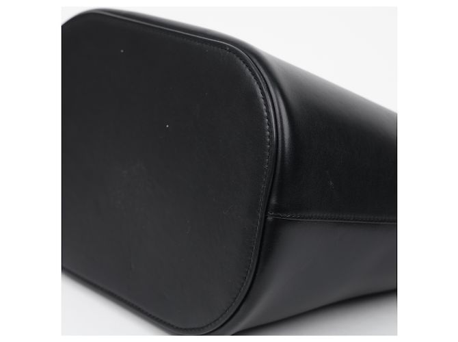 Céline Borsa Bucket Medium in vitello liscio Nero - vista 9
