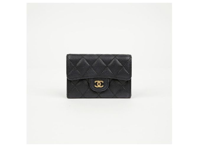 Chanel Tarjetero Classic de piel de becerro Gold - vista 2