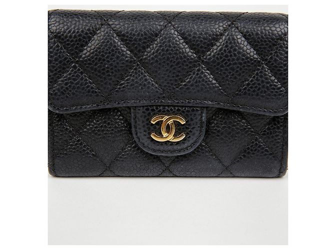 Chanel Tarjetero Classic de piel de becerro Gold - vista 3