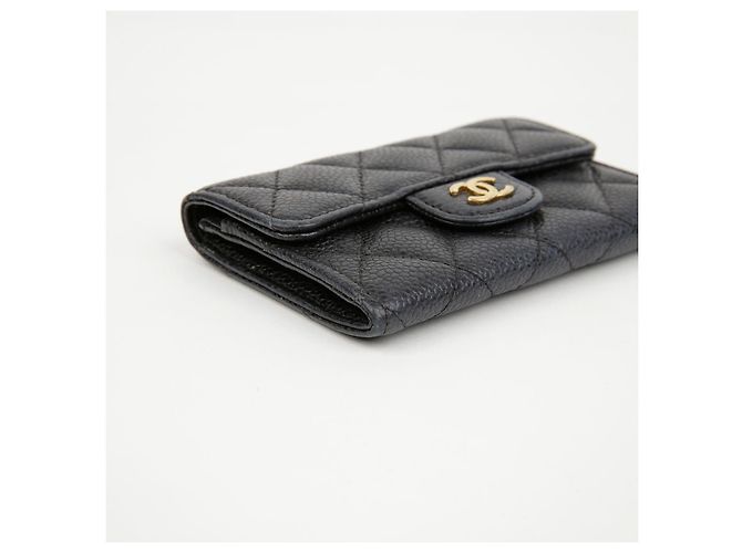 Chanel Tarjetero Classic de piel de becerro Gold - vista 7