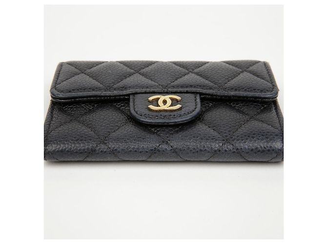Chanel Tarjetero Classic de piel de becerro Gold - vista 8