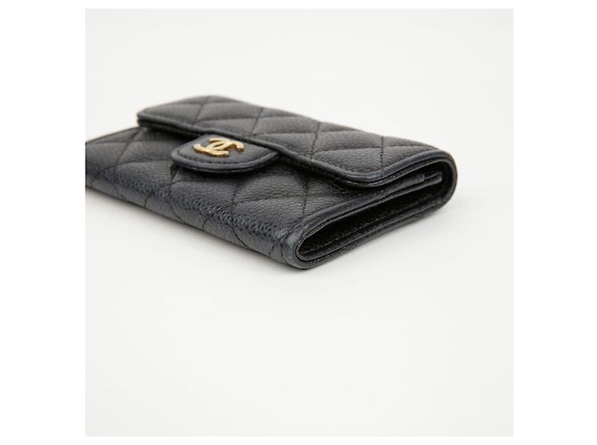 Chanel Tarjetero Classic de piel de becerro Gold - vista 9