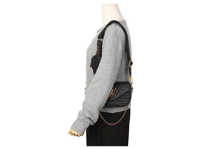 Louis Vuitton Borsa a tracolla New Wave Multi Pochette Black - vista 10