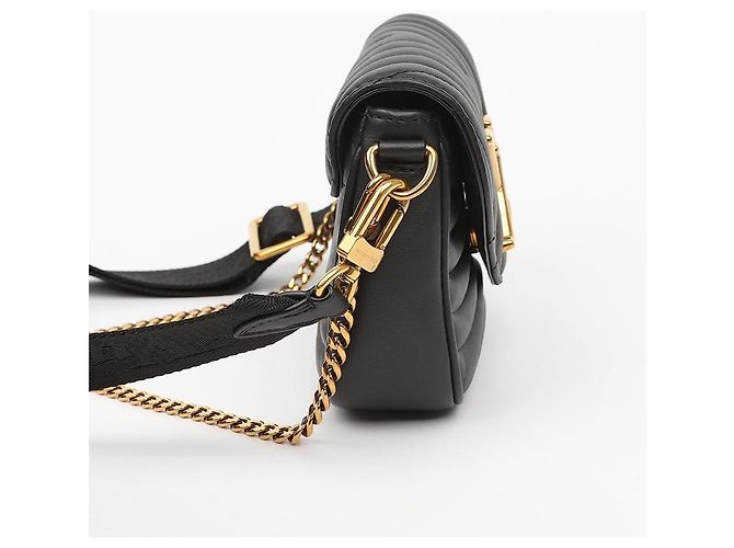 Louis Vuitton Borsa a tracolla New Wave Multi Pochette Black - vista 4