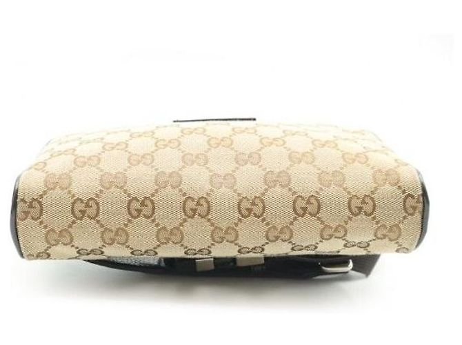 Gucci GG Supreme Gürteltasche aus braunem Canvas - Ansicht 5