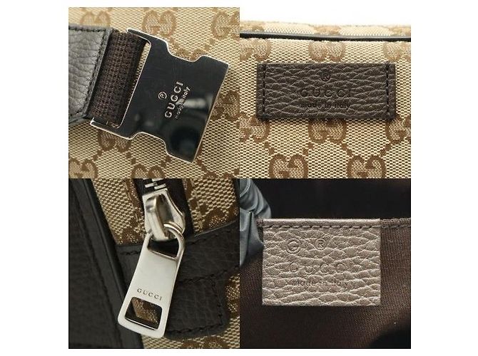 Gucci GG Supreme Gürteltasche aus braunem Canvas - Ansicht 8