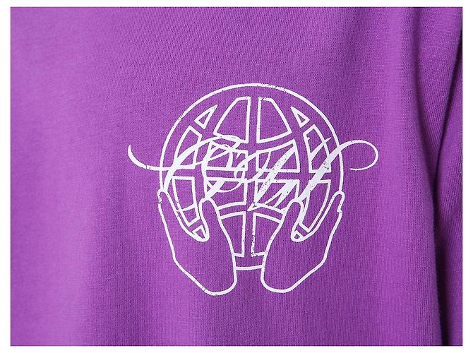 Off White T-Shirt mit kurzen Ärmeln und Handpfeil-Print - Ansicht 17