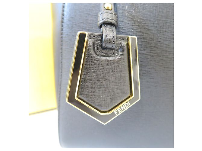 Fendi Borsa Tote e Borsa a Tracolla con Metallo Dorato Nero - vista 3