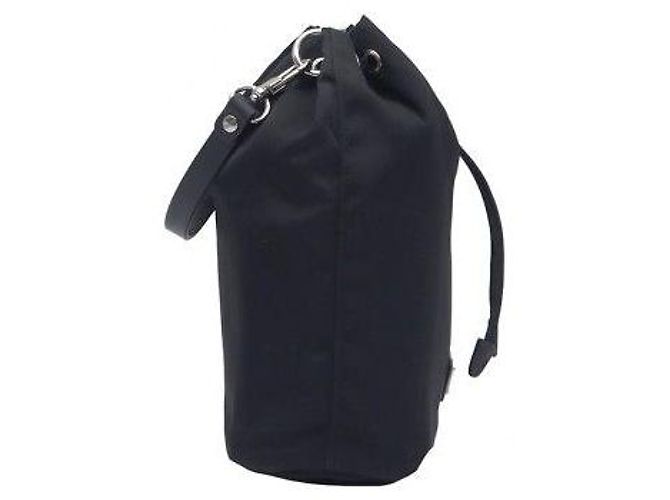 Prada Borsetta Bucket Bella in Re-Nylon Nero Pocono - vista 5