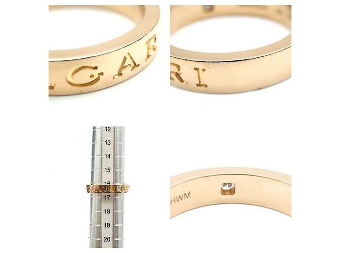 Bulgari Anello New BB in oro rosa e diamanti - vista 8