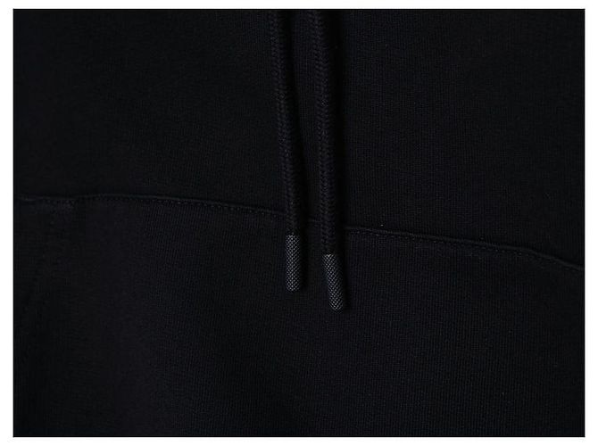 Off White Velours-Hoodie mit Schriftzug - Ansicht 20