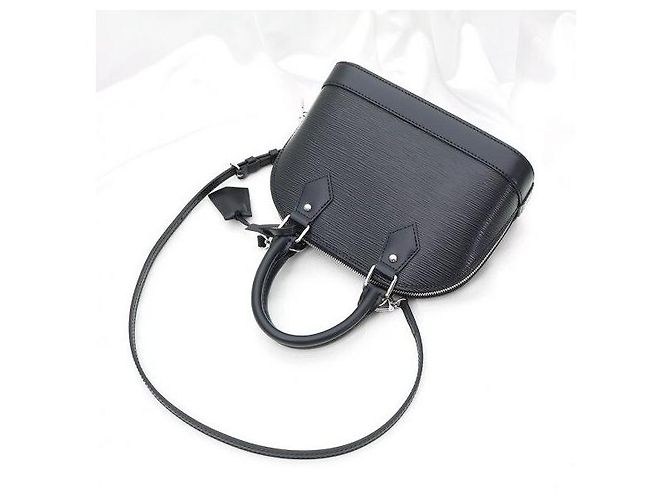 Louis Vuitton Alma BB in pelle Epi nera - vista 5