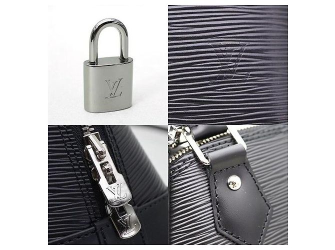 Louis Vuitton Alma BB in pelle Epi nera - vista 8
