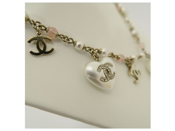 Chanel Collana Cuore con Catena di Perle - vista 4