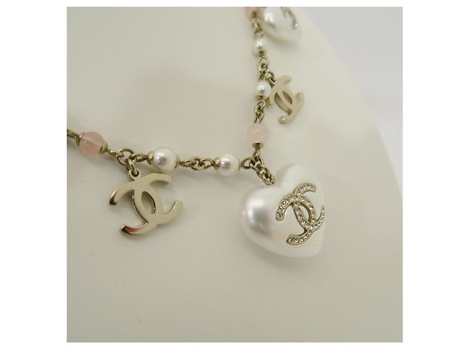 Chanel Collana Cuore con Catena di Perle - vista 5