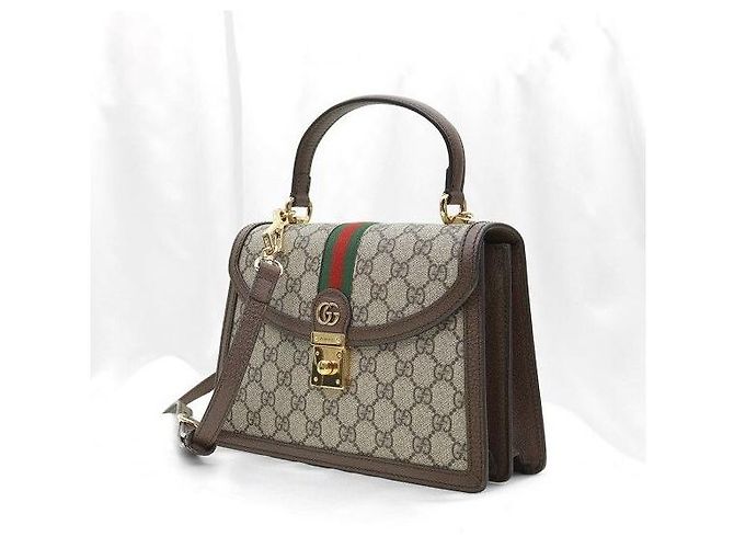 Gucci Ophidia Small Top Handle GG Supreme Canvas WEB - vista 3