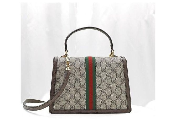 Gucci Ophidia Small Top Handle GG Supreme Canvas WEB - vista 4