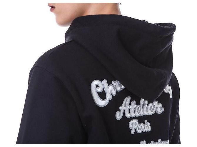 Dior Kapuzenpullover aus Bio-Baumwoll-Fleece mit besticktem Logo - Ansicht 17