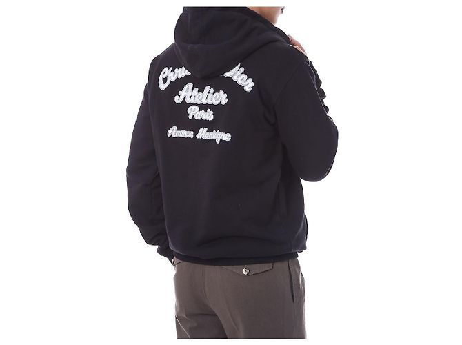 Dior Kapuzenpullover aus Bio-Baumwoll-Fleece mit besticktem Logo - Ansicht 20