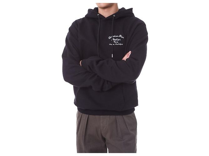 Dior Kapuzenpullover aus Bio-Baumwoll-Fleece mit besticktem Logo - Ansicht 7