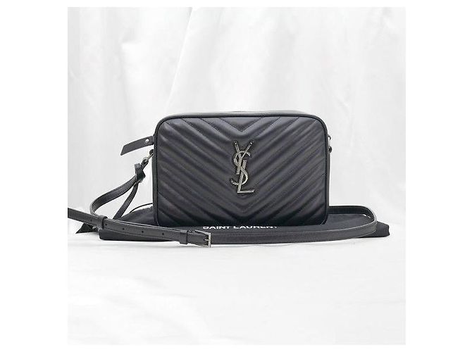 Autre Marque Borsa a tracolla Lou Camera in pelle trapuntata con monogramma argento - vista 2