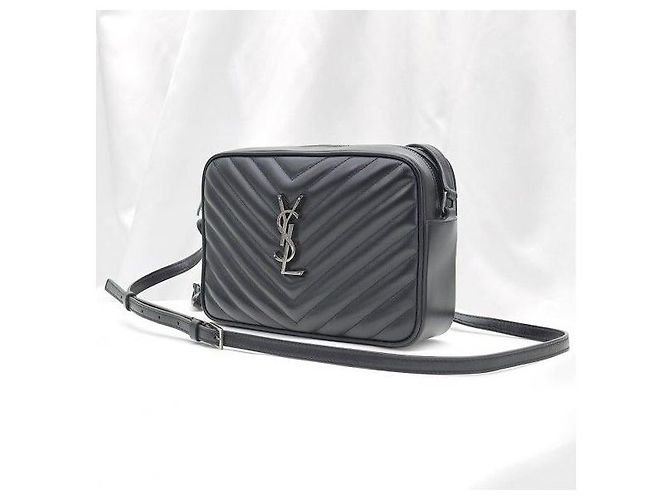 Autre Marque Borsa a tracolla Lou Camera in pelle trapuntata con monogramma argento - vista 3