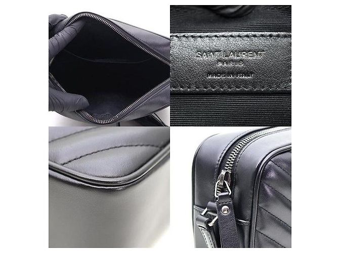 Autre Marque Borsa a tracolla Lou Camera in pelle trapuntata con monogramma argento - vista 8