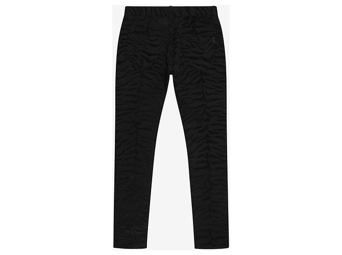 Autre Marque Vaqueros con estampado de cebra negro para mujer - vista 5