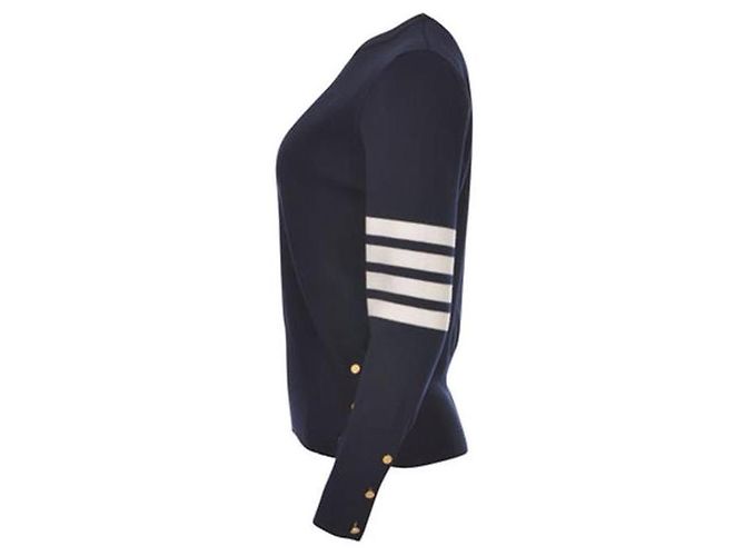 Thom Browne Wollstrick für Damen Navy - Ansicht 4
