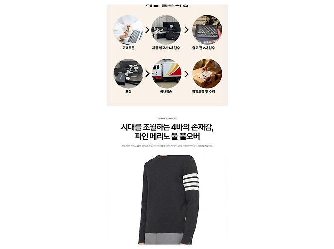 Thom Browne Feiner Merinowolle-Strickpullover für Damen - Ansicht 8