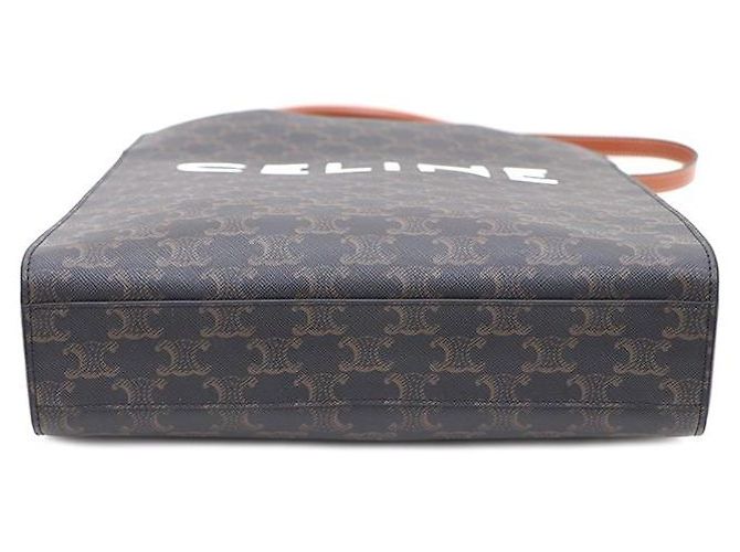 Céline Piccola borsa tote verticale e borsa a tracolla in tela Triomphe - vista 6