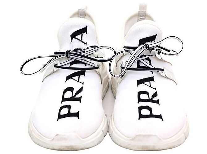 Prada Strick-Sneaker Weiß - Ansicht 2