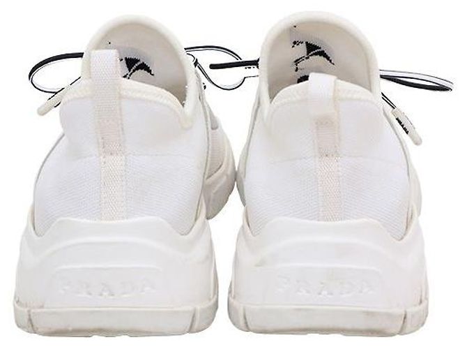Prada Strick-Sneaker Weiß - Ansicht 4