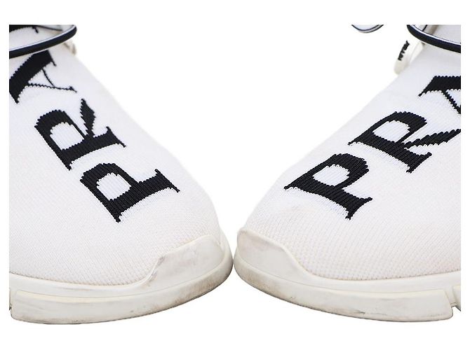Prada Strick-Sneaker Weiß - Ansicht 6