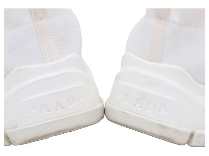 Prada Strick-Sneaker Weiß - Ansicht 8