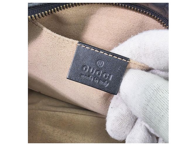 Gucci Borsa a tracolla con catena Marmont Matelassé Camera Bag Nero Oro - vista 12