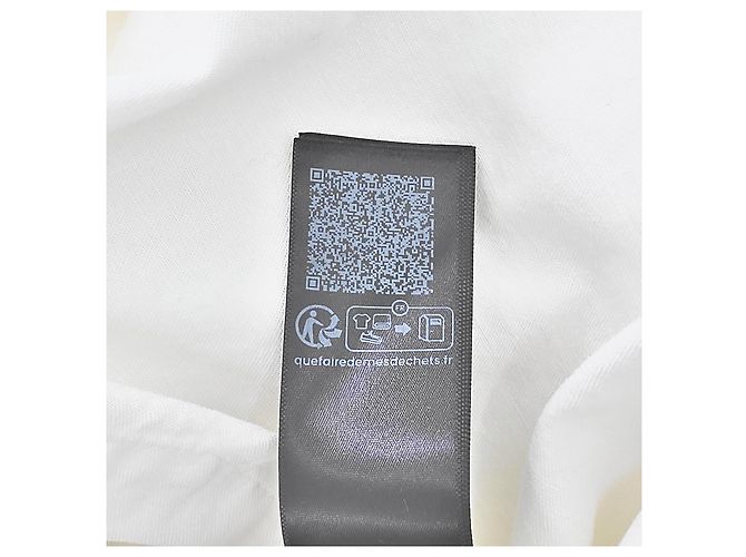 Céline Camisa corta de algodón de manga larga con bolsillo bordado Triomphe para mujer, Blanco - vista 13