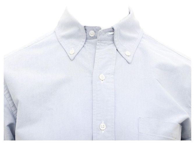 Camicia Oxford Thom Browne Blu in Cotone - vista 2