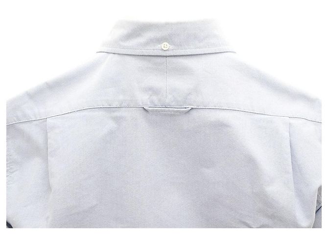 Camicia Oxford Thom Browne Blu in Cotone - vista 5