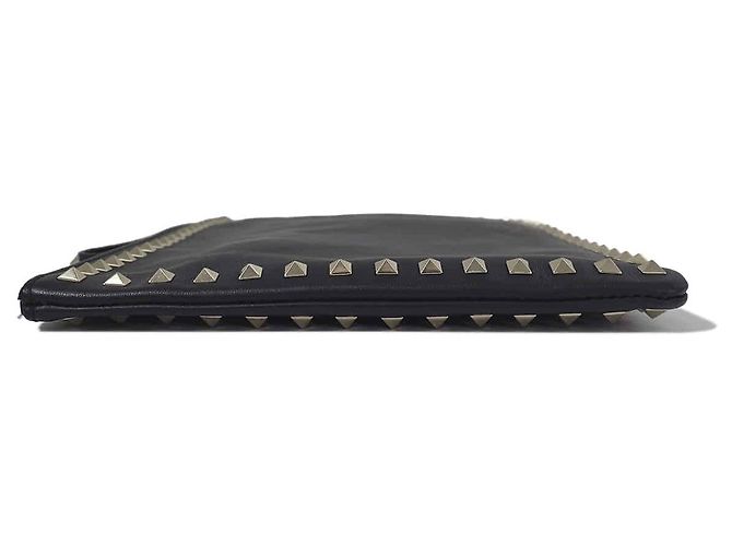 Valentino Pouch Rockstud in pelle nera - vista 7