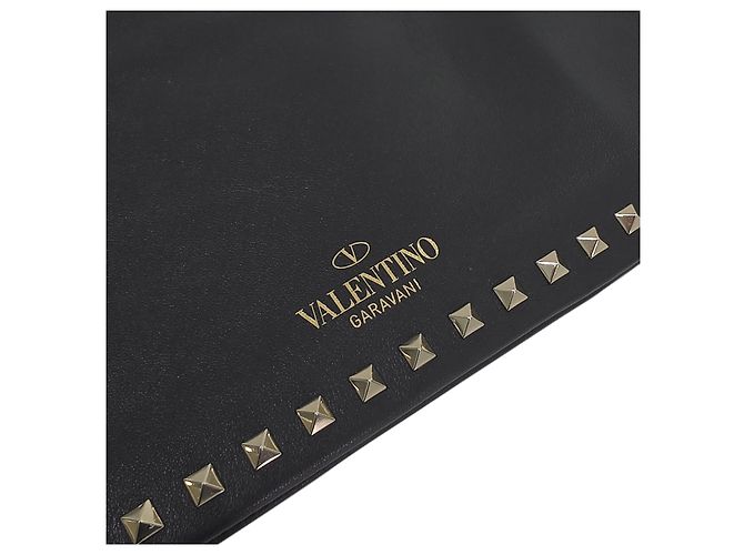 Valentino Pouch Rockstud in pelle nera - vista 9