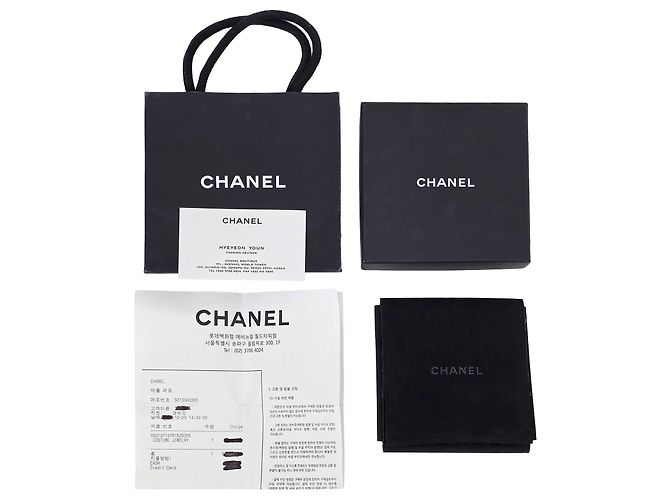 Chanel Bracciale a catena con pendente in perle e cristalli logo CC Gold - vista 8