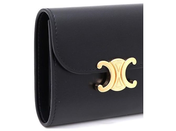Céline Portafoglio Piccolo Donna Black Golden Triope - vista 4