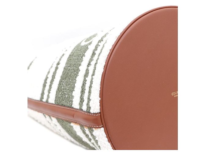 Céline Borsa Tote e borsa a tracolla Tin Bucket a righe jacquard - vista 6
